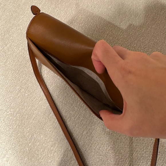 Ralph Lauren Tan Leather Wallet/Clutch Bag w/Detachable Strap - Picture 10 of 12